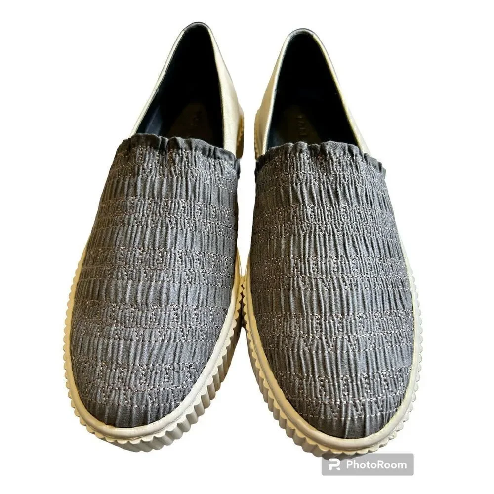 Lori Goldstein Women's Sabrine Slip On Sneakers- Lavagna, Size US 7M Boho